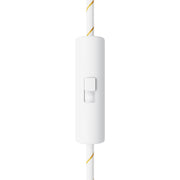 Interruttore unipolare a tirante di forma cilindrica con morsetto di terra - Bianco