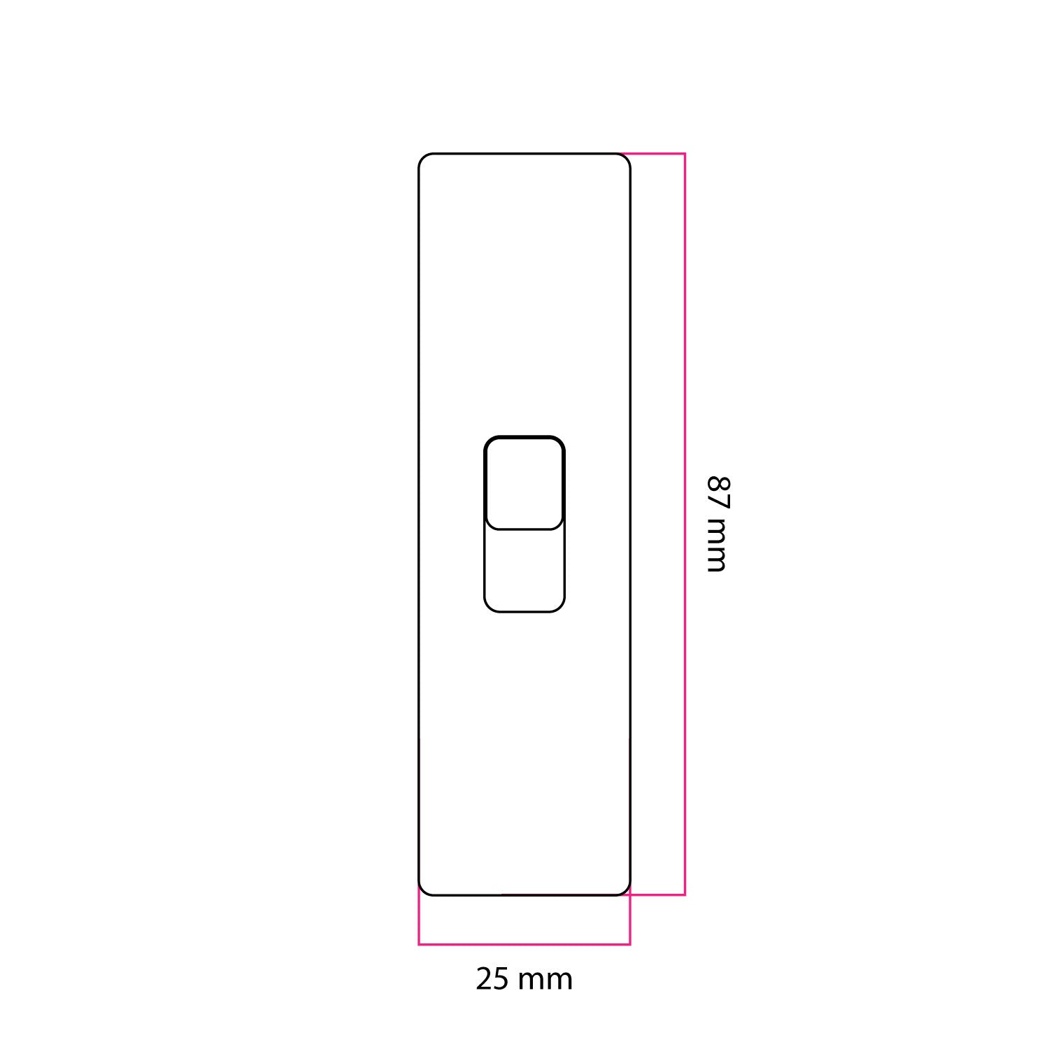 Interruttore unipolare a tirante di forma cilindrica con morsetto di terra - Bianco