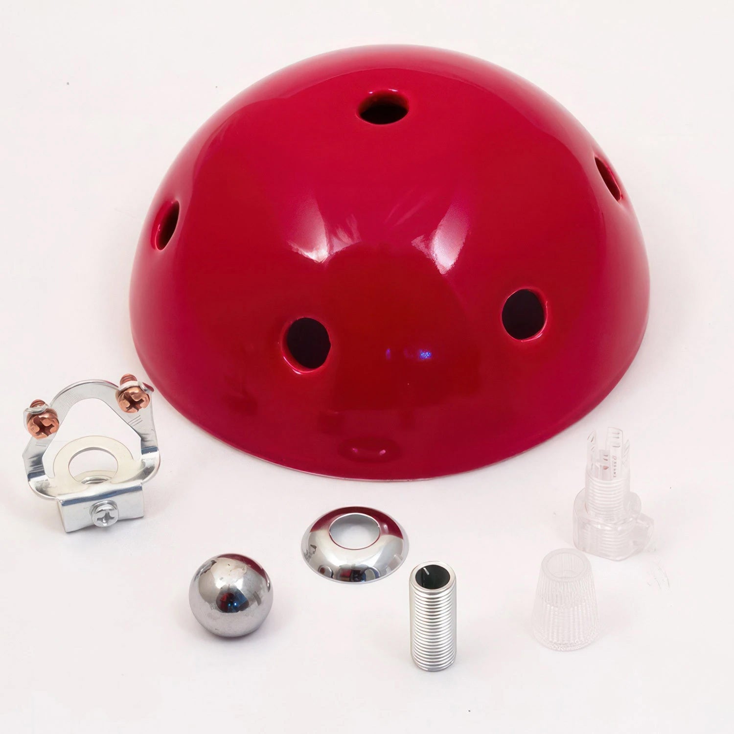 Kit rosone in ceramica a 6 fori - Rosso