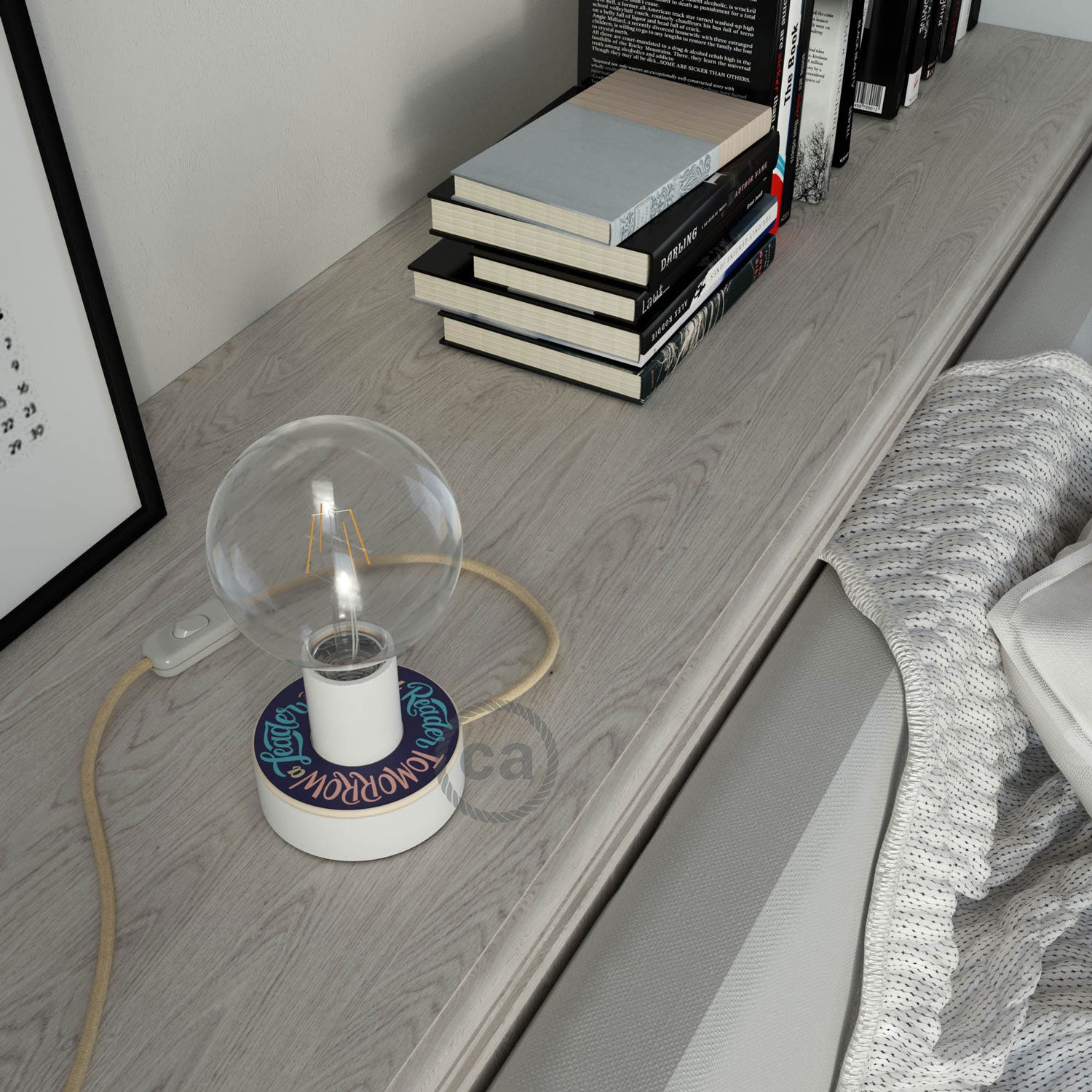 Posaluce MINI-UFO in legno double-face Pemberley Pond e spina UK - FULLER + LINCOLN