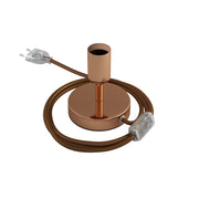 Alzaluce - Lampada da tavolo in metallo - Rame 5 cm