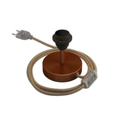 Alzaluce per paralume - Lampada da tavolo in metallo - Rame satinato 5 cm