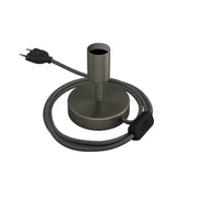 Alzaluce - Lampada da tavolo in metallo - Titanio satinato 5 cm