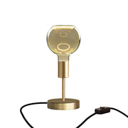 Lampada da tavolo Alzaluce Globo Ghost in metallo e spina UK - Bronzo satinato Interruttore