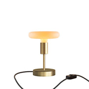 Lampada da tavolo Alzaluce Dash in metallo e spina UK - Bronzo satinato Interruttore