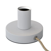 Posaluce - Lampada da tavolo in metallo - Bianco opaco