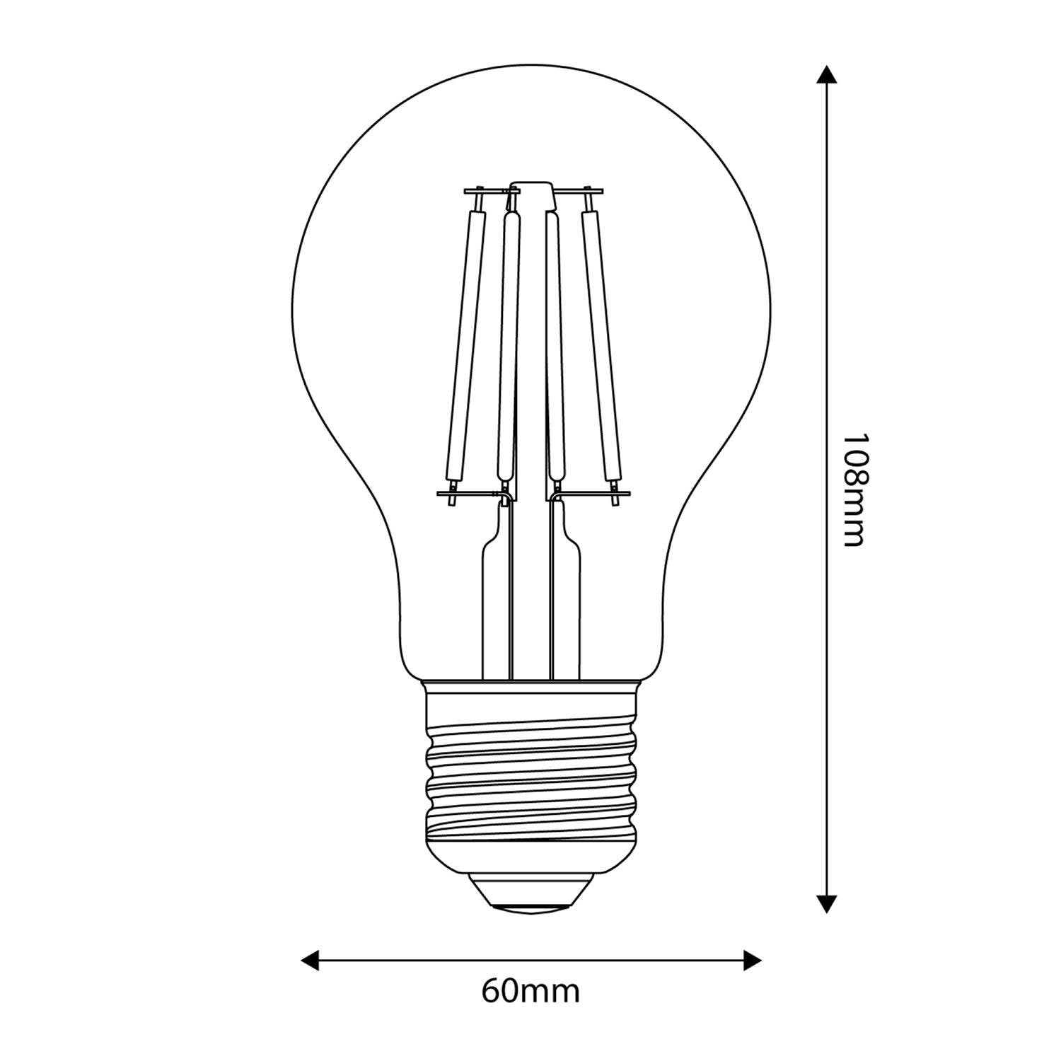 Lampadina LED Milky Goccia A60 11W 1521Lm E27 2700K Dimmerabile - M09