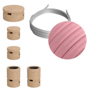 Sistema Filé Wiggle Kit - con cavo CM16 di 3 m per catenaria e 5 componenti in legno per interni