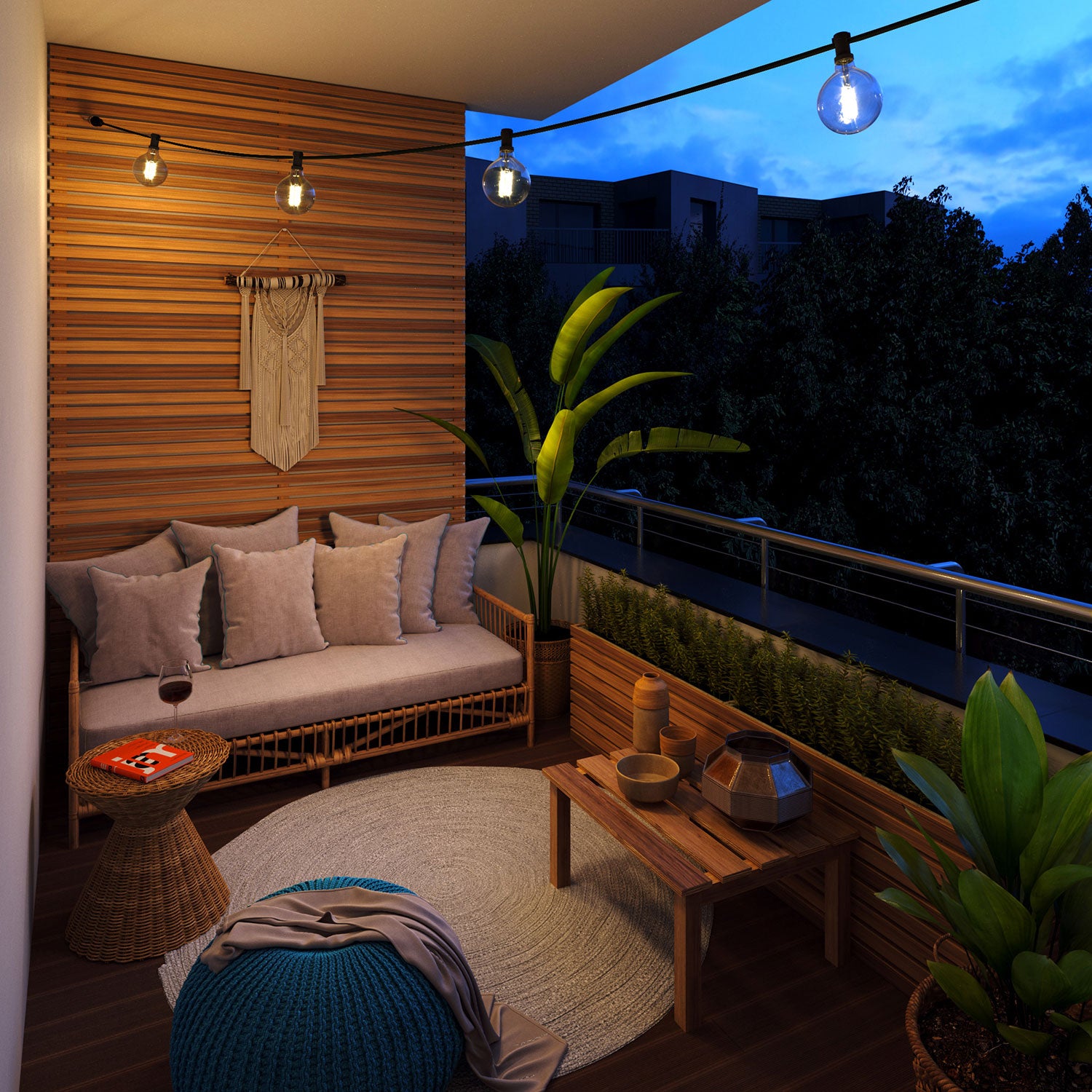 Catenaria Sistema Lumet da 12,5 m con cavo tessile CM04, 10 portalampada, gancio e spina neri