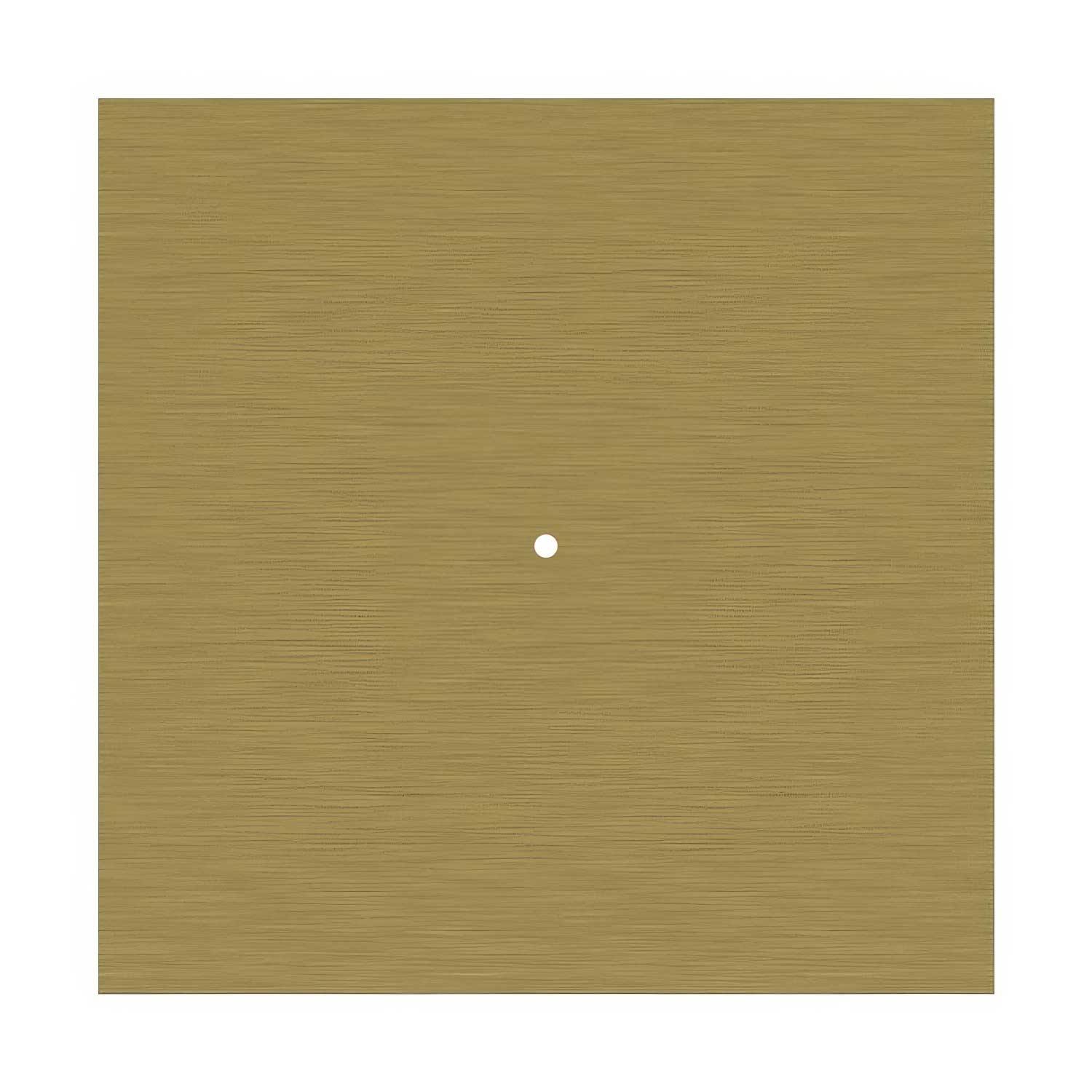 Rosone XXL Rose-One quadrato, 400 mm con 1 foro e 4 fori laterali - Dibond Ottone satinato Bianco