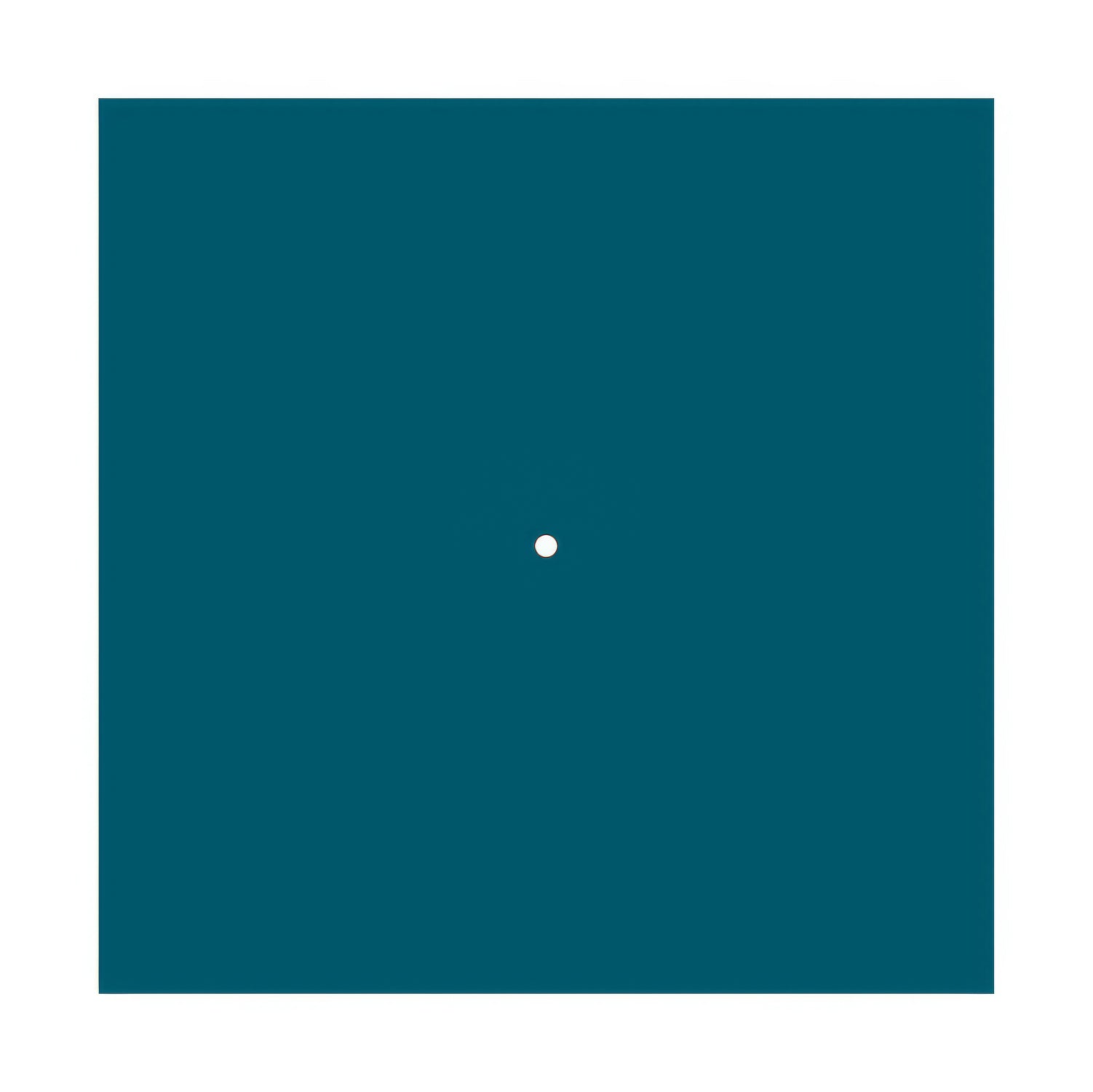 Rosone XXL Rose-One quadrato, 400 mm con 1 foro e 4 fori laterali - Petrolio Bianco