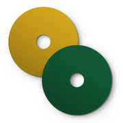 Mini piatto Ellepì 'Solid Color' Verde chiaro e Giallo Limone per lampade, diametro 24 cm - Made in Italy