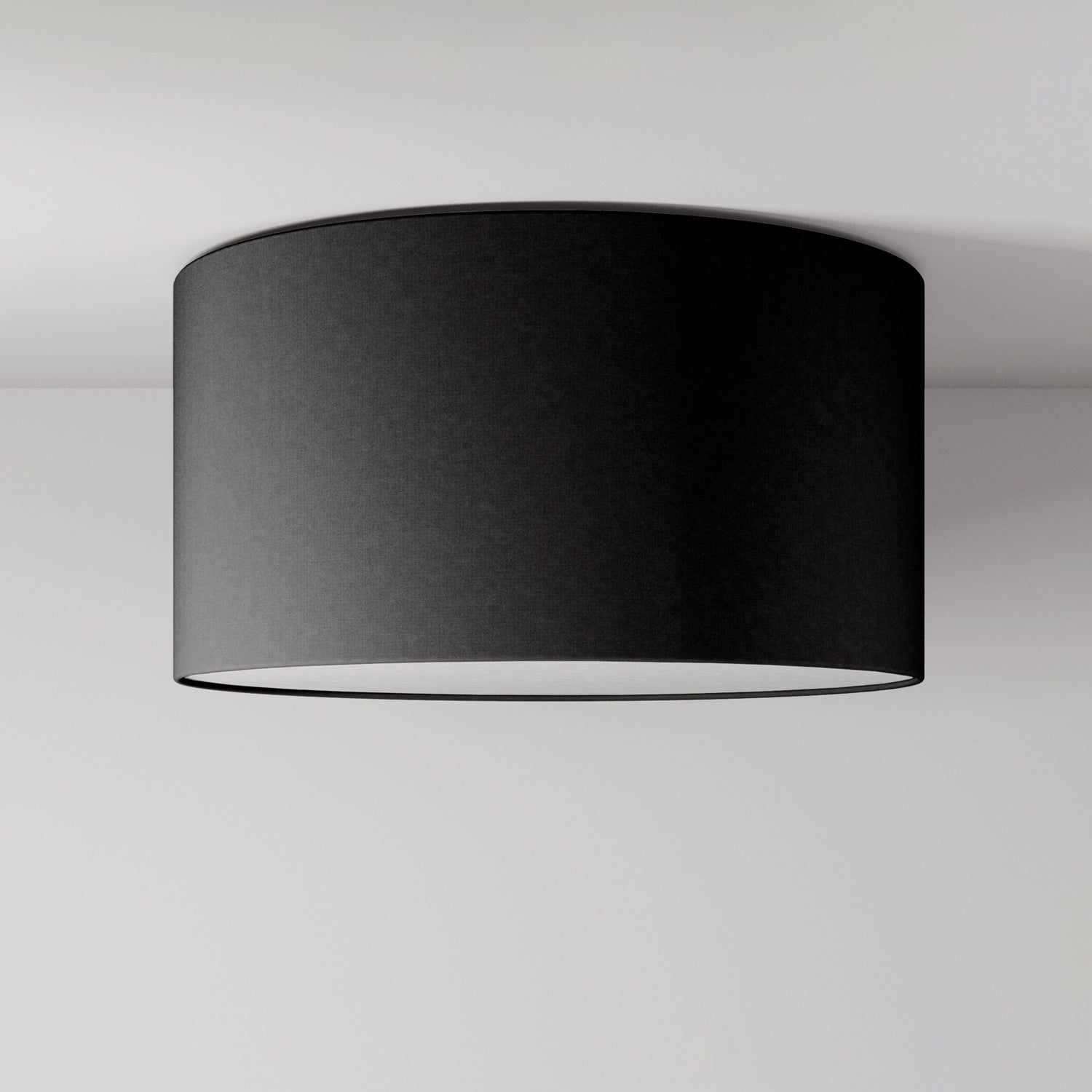 Plafoniera in tessuto Medium Teletta antracite - Made in Italy