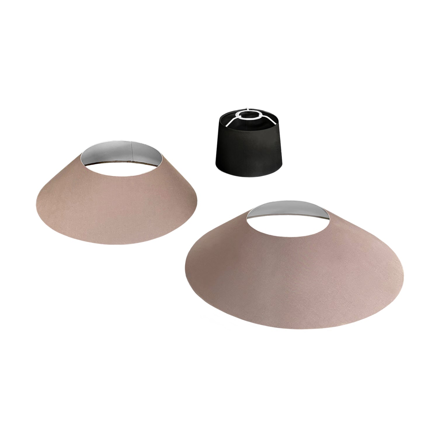 Paralume in tessuto Clessidra Arenal oro - Made in Italy Teletta antracite