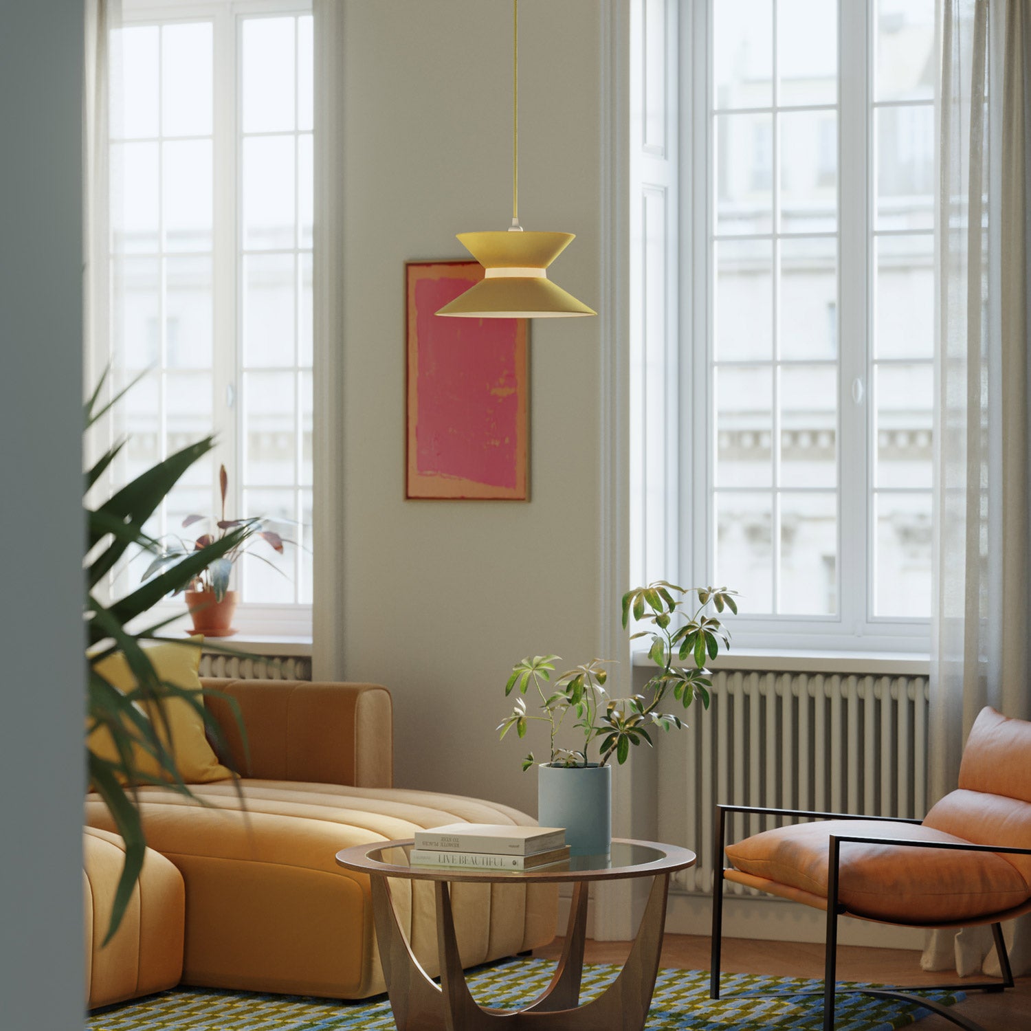 Paralume in tessuto Clessidra Arenal oro - Made in Italy Arenal sabbia