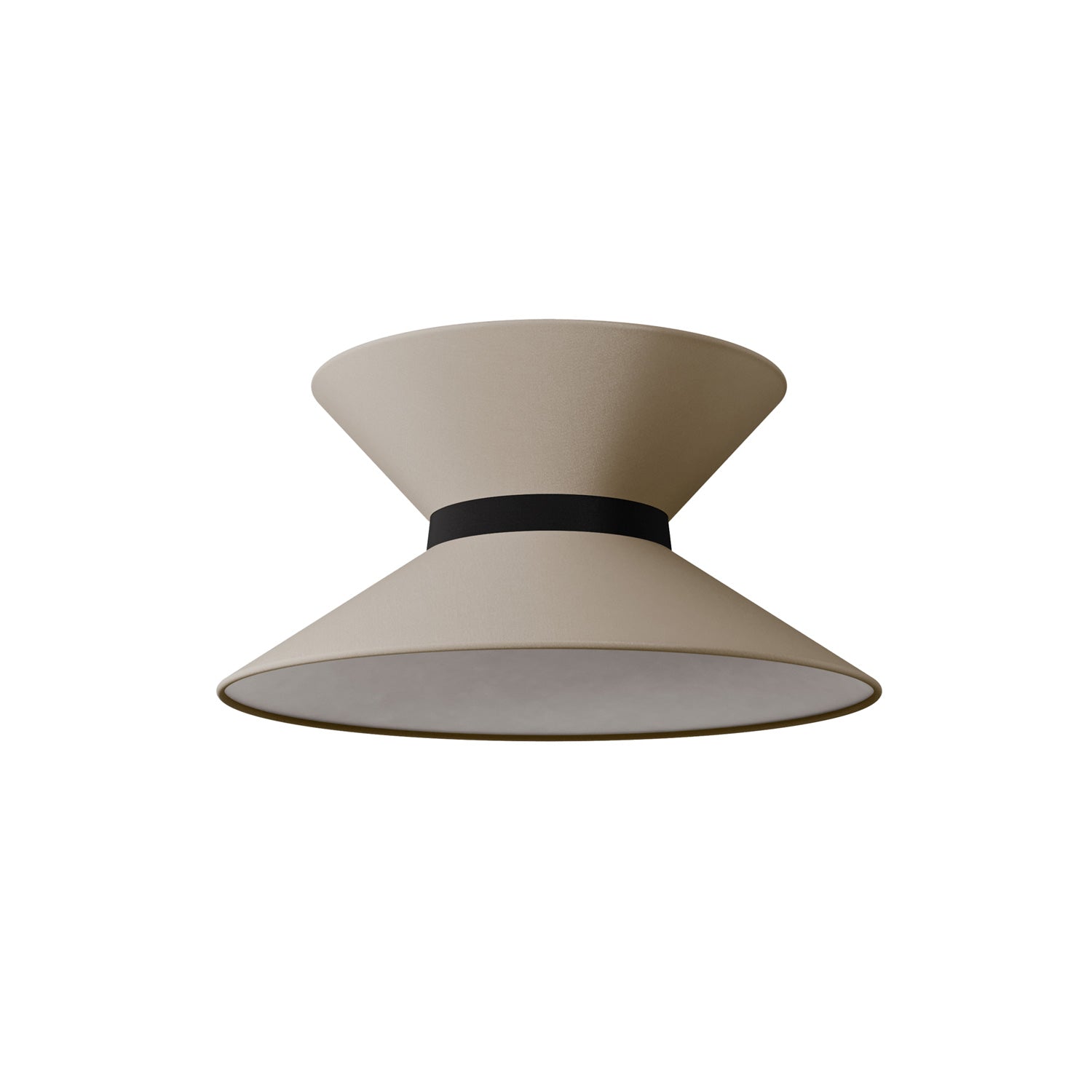 Paralume in tessuto Clessidra Arenal tortora - Made in Italy Teletta antracite