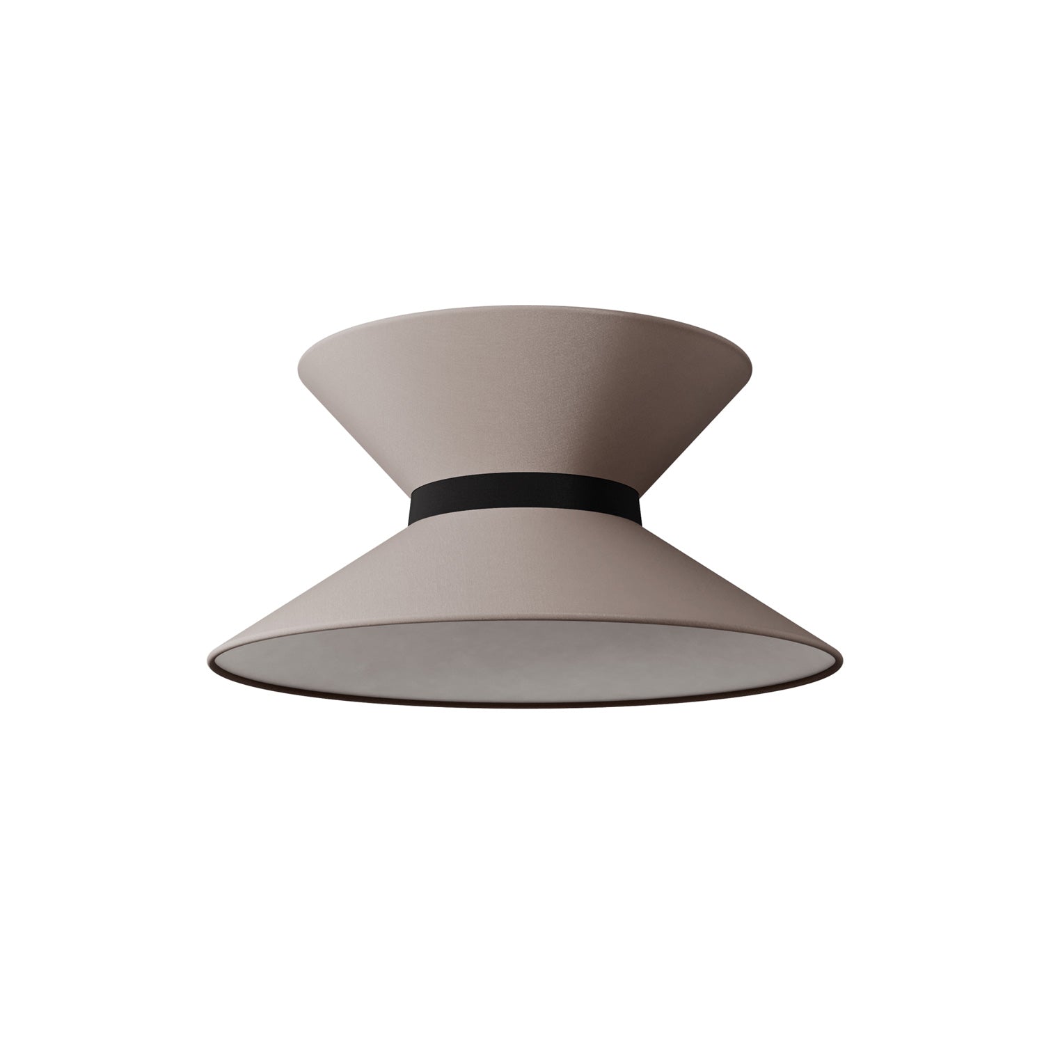 Paralume in tessuto Clessidra Arenal cenere - Made in Italy Teletta antracite