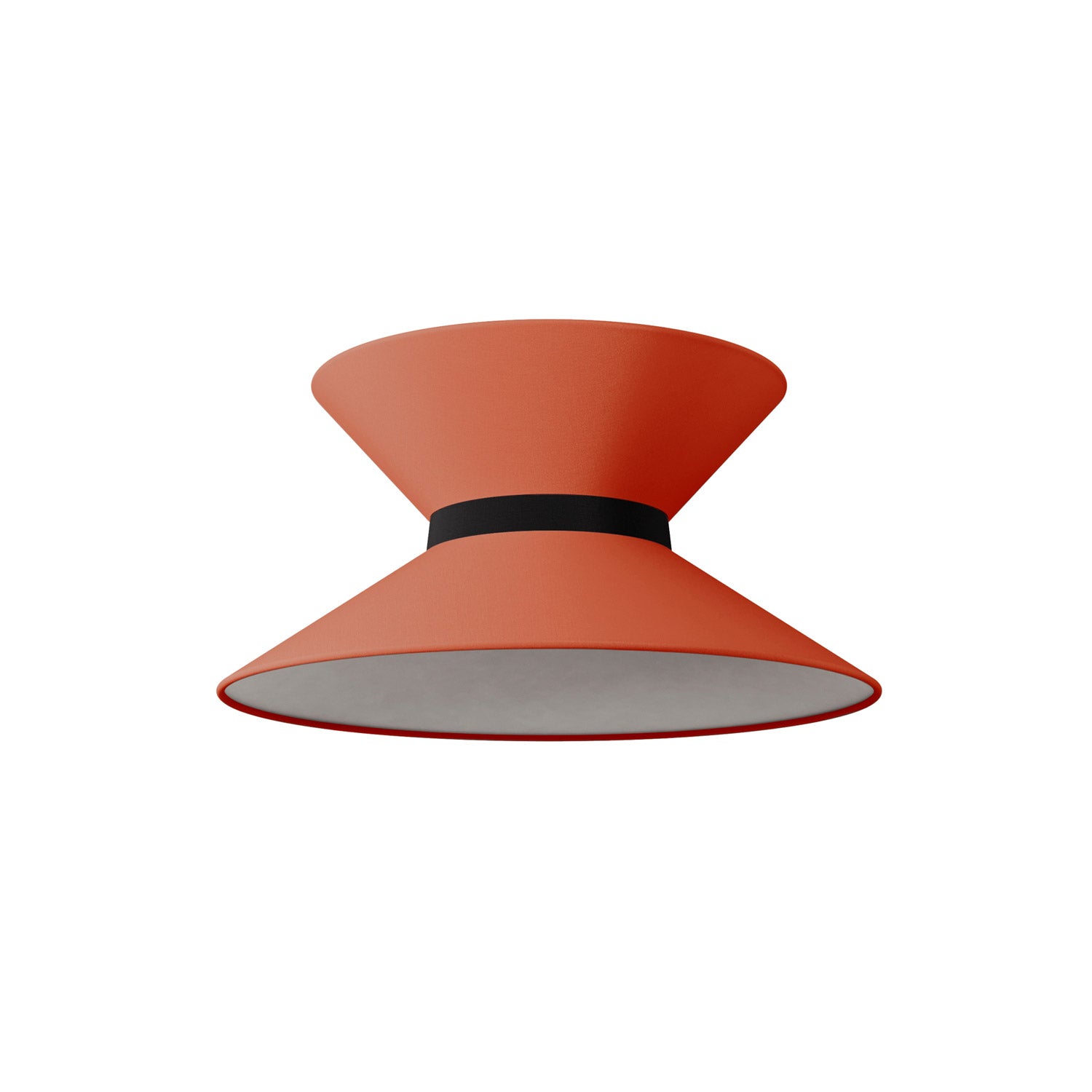 Paralume in tessuto Clessidra Cinette aragosta - Made in Italy Teletta antracite