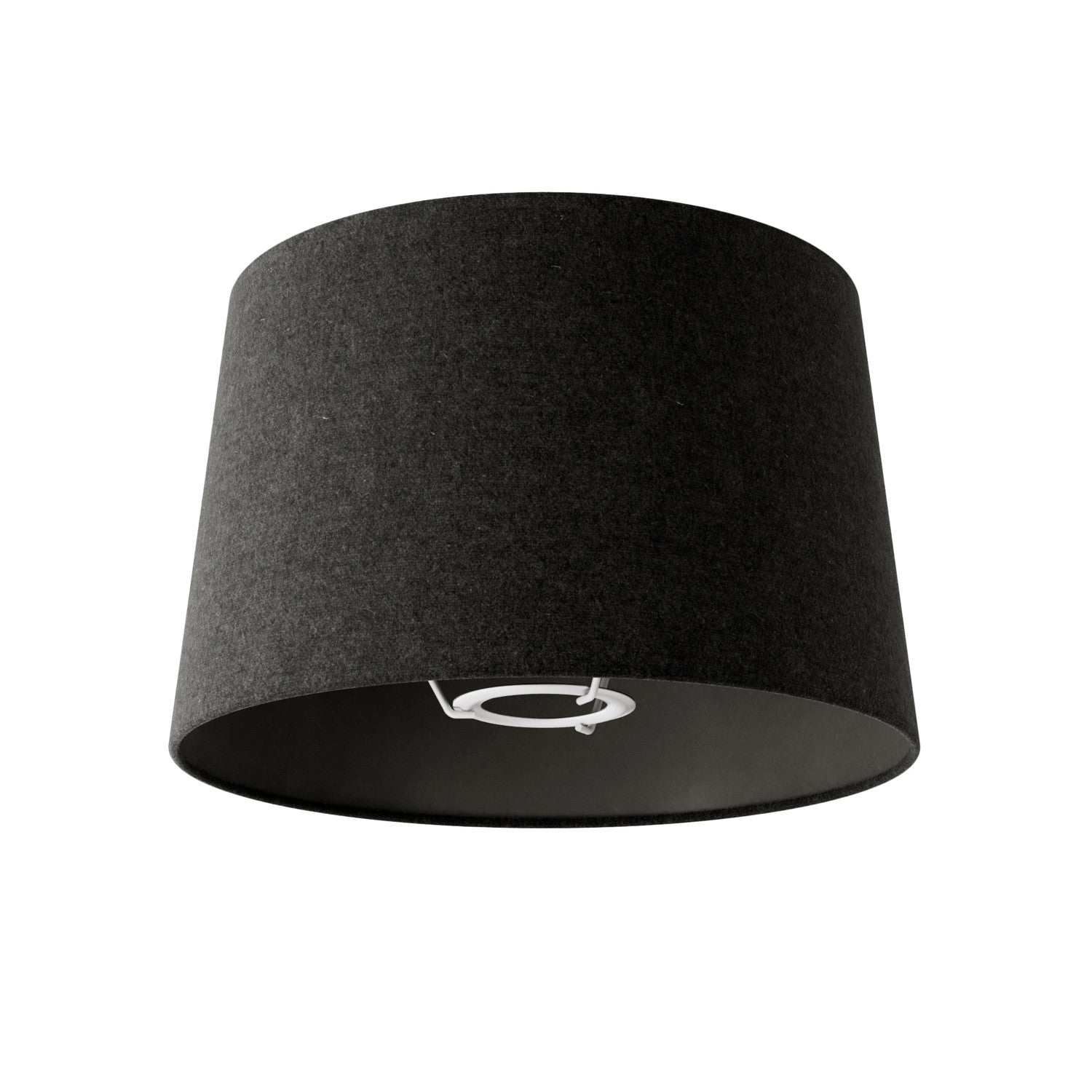 Senčnik Athena z nastavkom E27 za namizno svetilko - Izdelano v Italiji - Temno siva volna