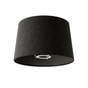 Senčnik Athena z nastavkom E27 za namizno svetilko - Izdelano v Italiji - Temno siva volna