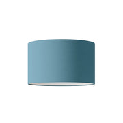 Paralume Cilindro L in tessuto con attacco E27 - Made in Italy - Teletta Azzurro Severo