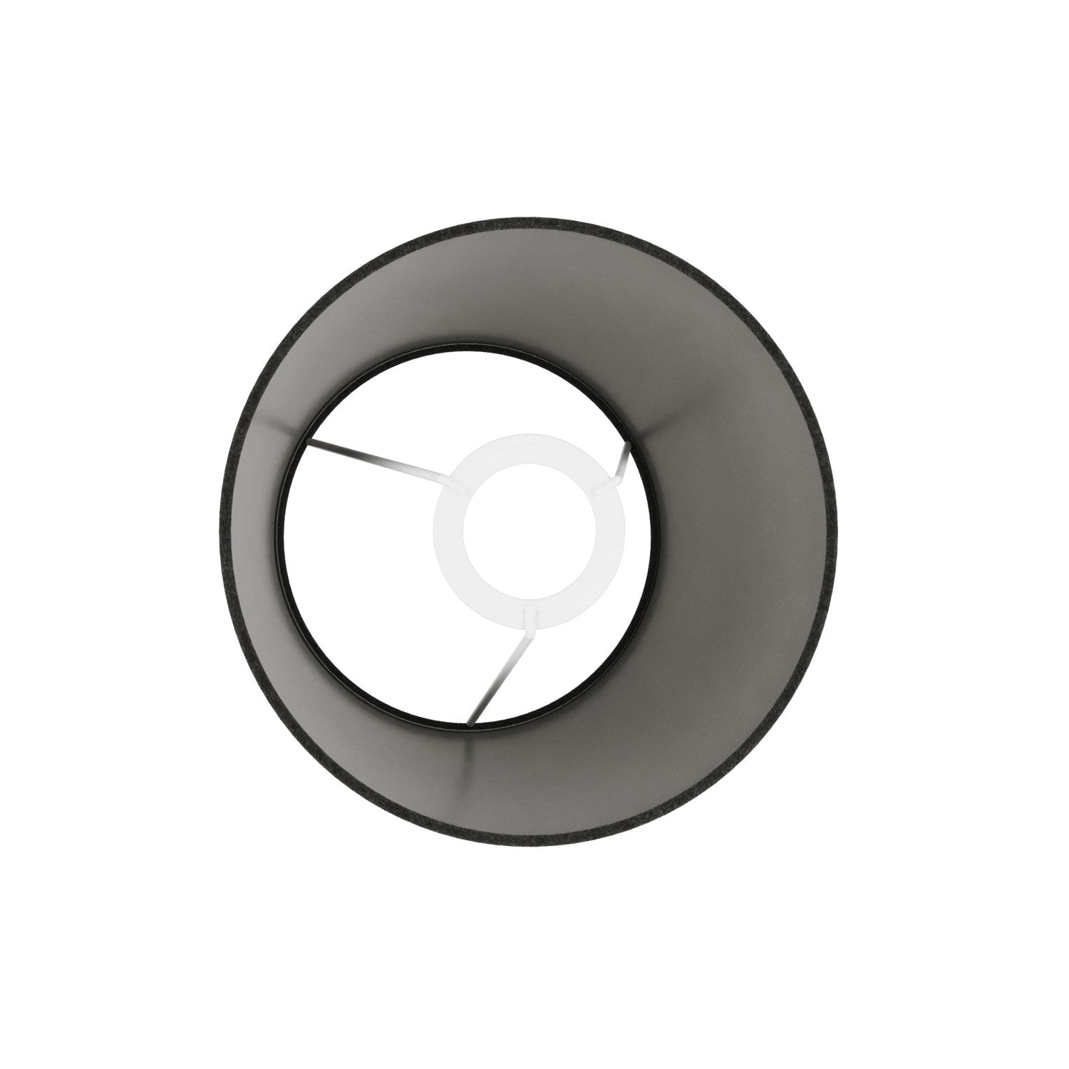 Paralume Impero S con attacco E27 per lampada da tavolo o applique - Made in Italy - Lana Grigio Scuro