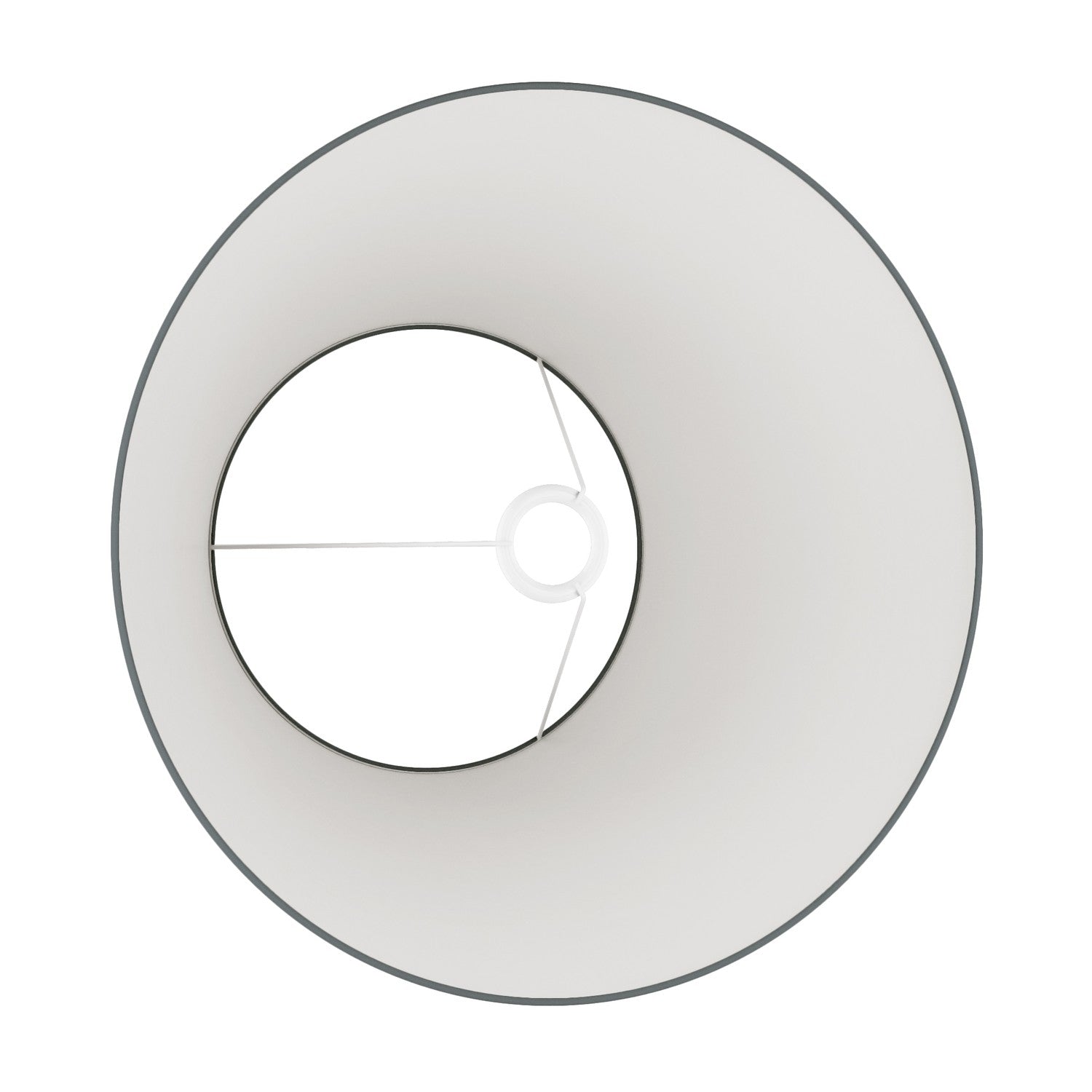 Paralume Impero L per lampada da tavolo o applique con attacco E27 - Made in Italy - Teletta Grigio Scuro
