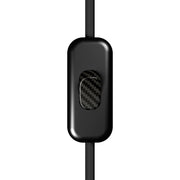 Interruttore Unipolare rompifilo Creative Switch Nero e pulsante Effetto fibra di carbonio