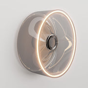 Applique con lampadina Ghost smoky - Bianco