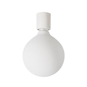 Applique Bianca con lampadina a bulbo effetto porcellana - Waterproof IP44 - IO