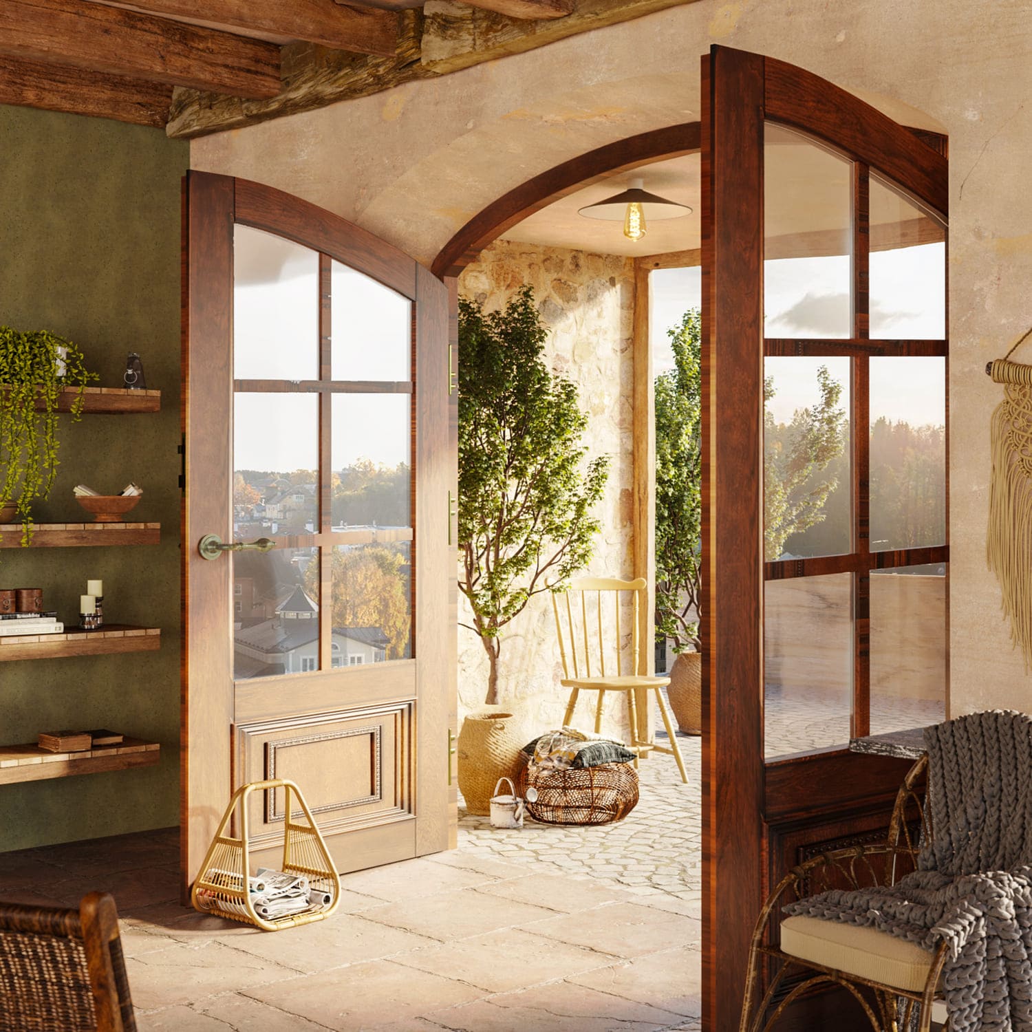 Lampada da soffitto Bianca con paralume in metallo Swing - Waterproof IP44 - IO