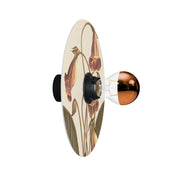 Lampada da parete o soffitto con paralume a disegni floreali 'Blossom Haven' Botanico Gloxinia - Waterproof IP44