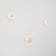 Lampada da parete Spostaluce con 3 lampadine Ghost e cavo bianco