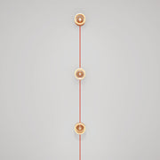 Lampada da parete Spostaluce con spina, 3 lampadine Ghost e cavo arancione