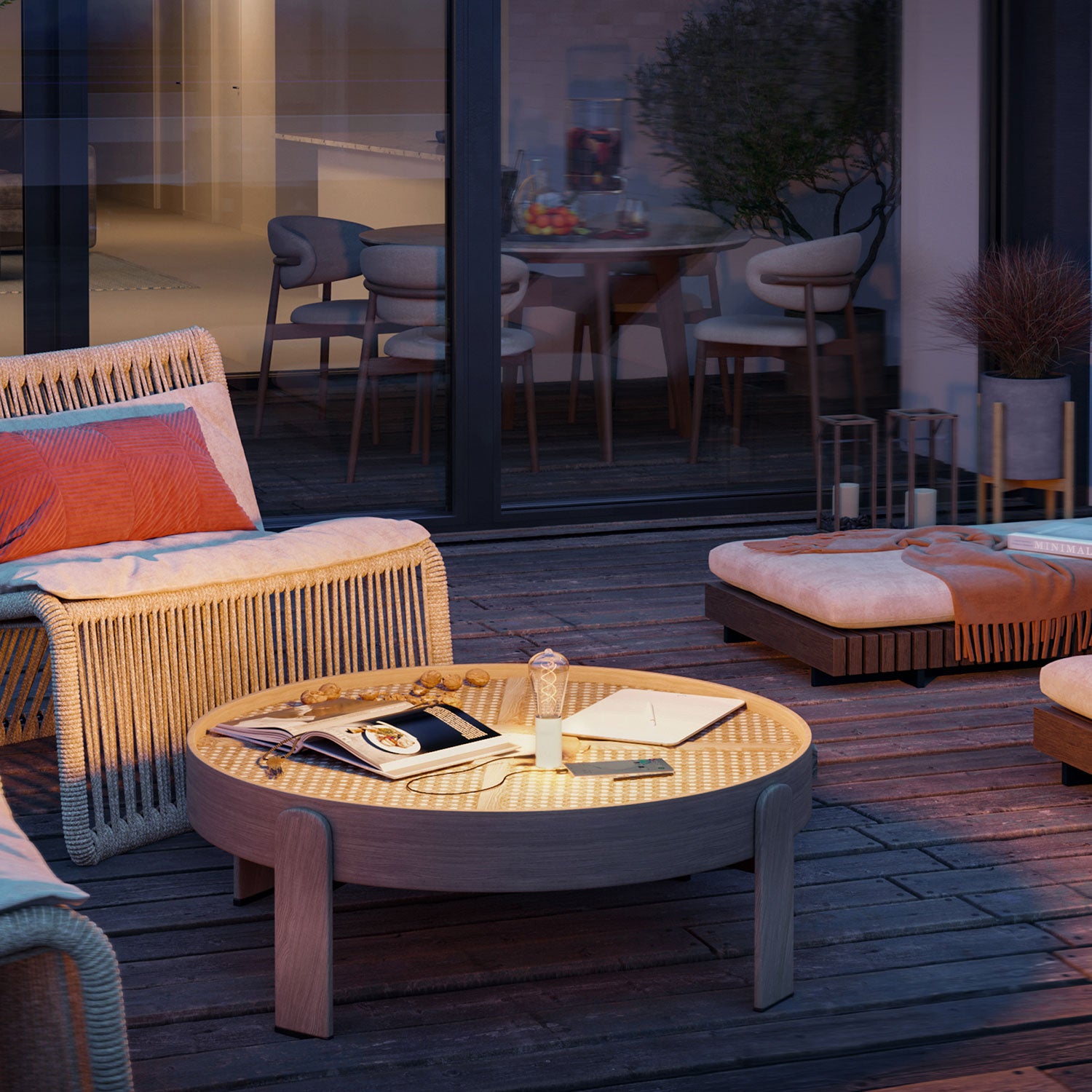 SI! Lampada portatile a 5V con lampadina ST64 - Bianco opaco