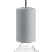 EIVA ELEGANT, kit portalampada per esterno E27 IP65 in silicone per sistema Modulair - Grigio ghiaccio