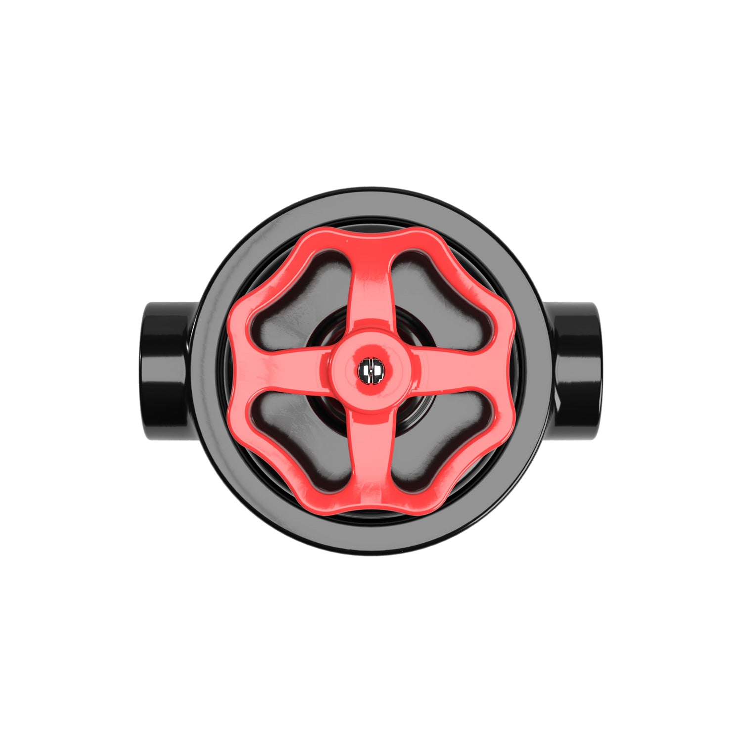 Kit interruttore/deviatore con manopola e base per Creative-Tubes in porcellana nera Rosso 2 in linea