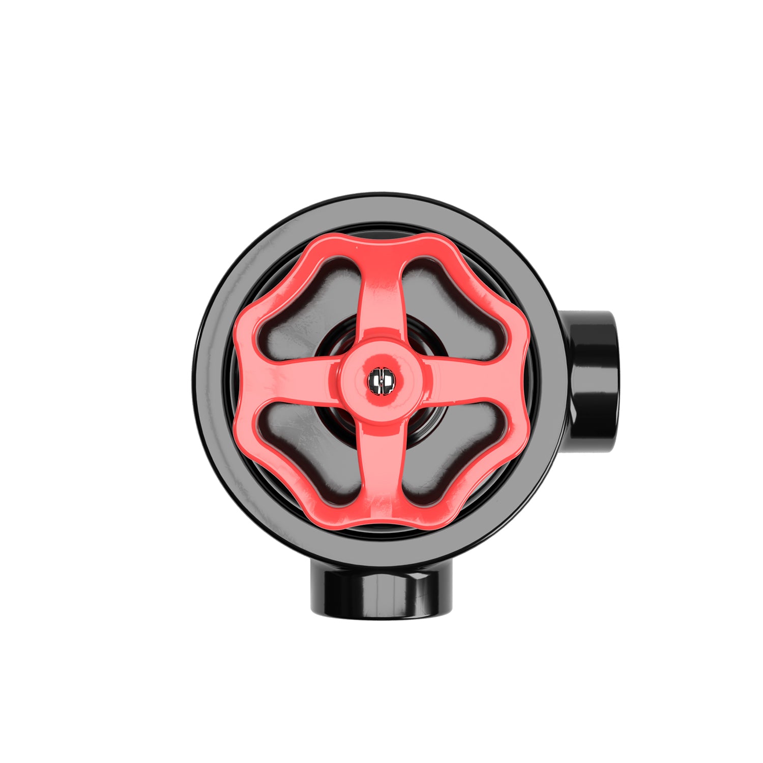 Kit interruttore/deviatore con manopola e base per Creative-Tubes in porcellana nera Rosso 2