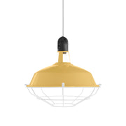 Paralume Harbour con gabbia in metallo - Mostarda