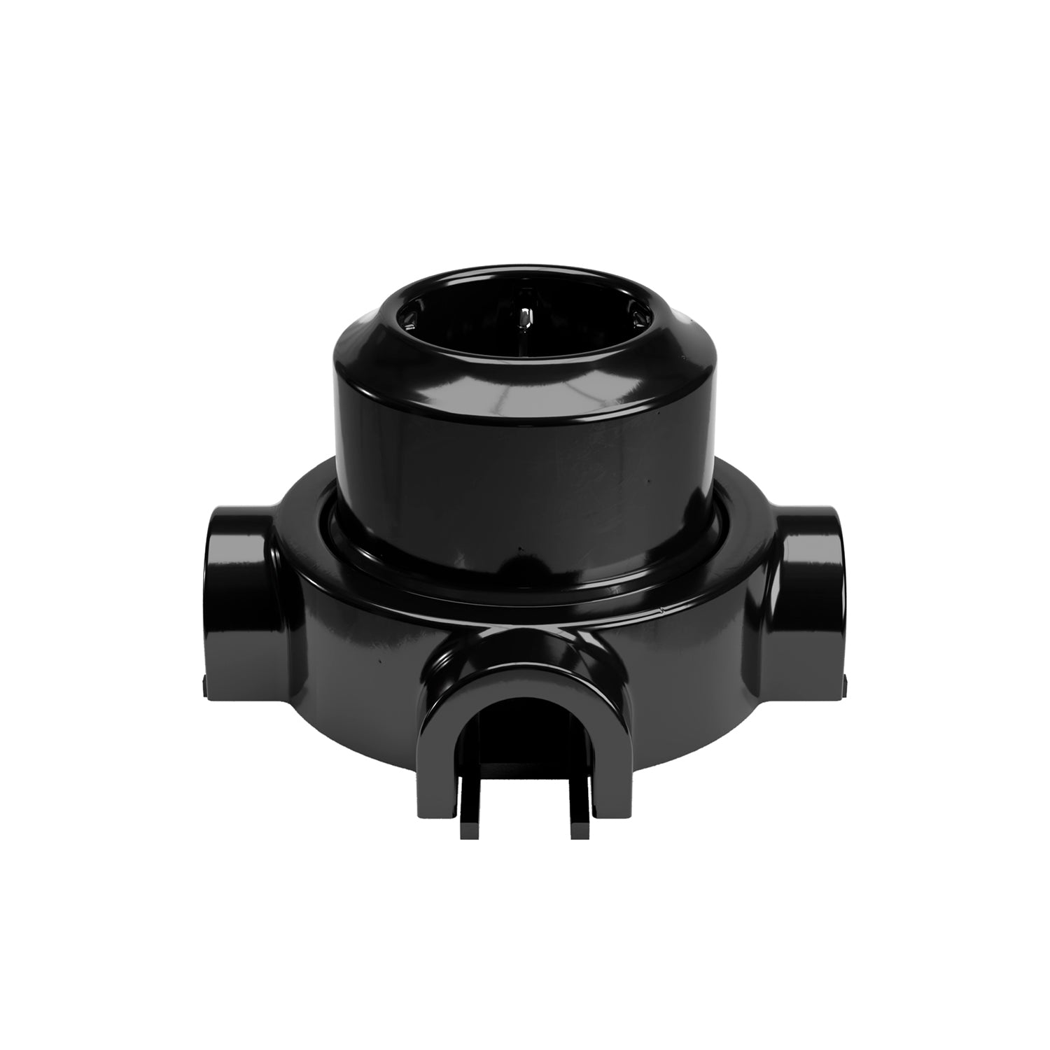 Kit presa Schuko da parete e base per Creative-Tubes in porcellana - Nero 3