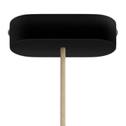 Kit rosone in legno ovale - Nero