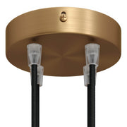 Kit rosone cilindrico in metallo a 4 fori - Bronzo satinato Conico