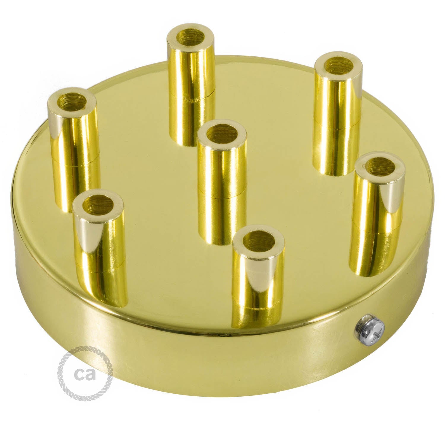 Kit rosone cilindrico in metallo a 7 fori - Ottone Cilindrico