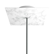 Rosone Rose-One quadrato, 200 mm con 1 foro e 4 fori laterali - Marmo Carrara Bianco