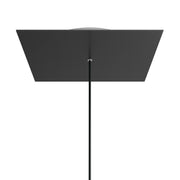 Rosone XXL Rose-One quadrato, 400 mm con 1 foro e 4 fori laterali - Nero opaco Bianco