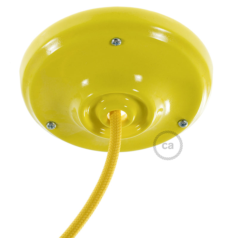 Kit rosone in porcellana - Giallo