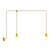 F-Snake Modulair Lampada da esterno IP65 a 2 luci con rosone - Mostarda