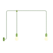 F-Snake Modulair Lampada da esterno IP65 a 2 luci con rosone - Verde prato