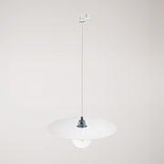 Lampada a sospensione per binari con paralume XL Ellepi - Bianco