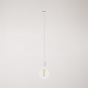 Lampada da soffitto in metallo per binari - Bianco